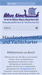 Mobile Screenshot of blue-line-charter.de