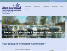 Tablet Screenshot of blue-line-charter.de